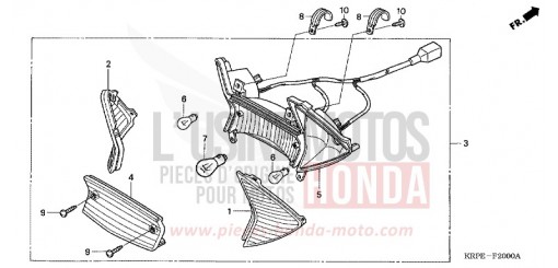 REAR COMBINATION LIGHT SCV1003 de 2003